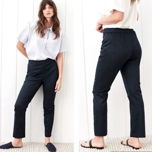 Jenni Kayne Weekender Slim Trouser In Black**Snags throughout fabric** SZ 8
